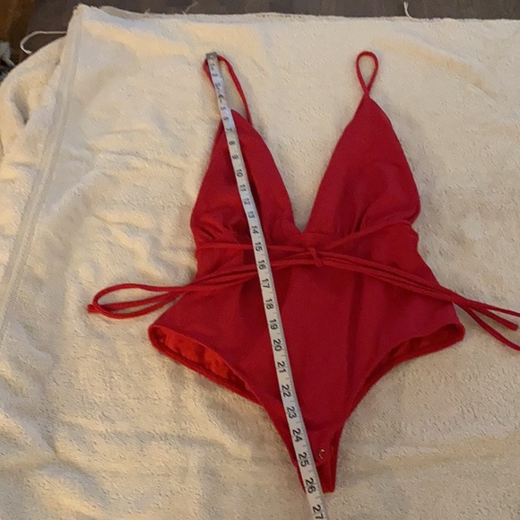 On The Lo from Brasil one piece low cut fabulous bathing suit. Gorgeous! - Picture 6 of 11